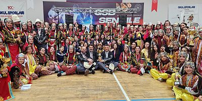 Halkoyunlarında Yarışmaya Katıldıkları 14 Kategoride Birinci Oldular