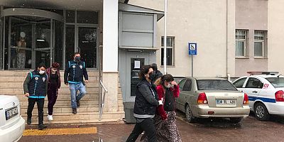 Hırsızlık Yapan 4 Şüpheli Kadın Adliyeye Sevk Edildi