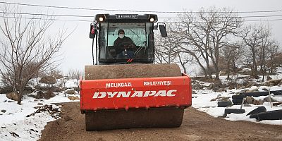 Hisarcık'ta Yeni Bağlantı Yolunda Çalışma Başladı