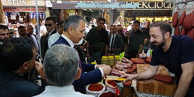 İçişleri Bakanı Ali Yerlikaya Kayseri’de Esnaf Ziyaretinde Bulundu