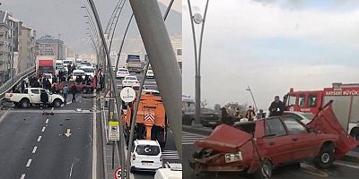 İki Otomobil Çarpıştı: 3 Kişi Yaralandı
