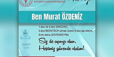 İl Sağlık Müdürlüğünden Kişi Özel Aşı Görseli