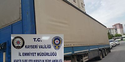İstanbul’dan Çalındı, Kayseri’de Bulundu