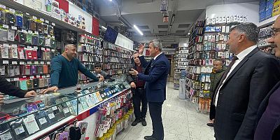 İYİ Parti’nin Belediye Başkan Adayları Esnaf Ziyareti Gerçekleştirdi