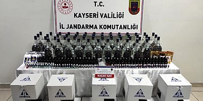 Jandarma'dan Kaçak İçki Operasyonu