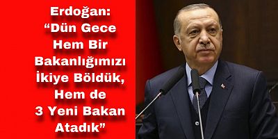 Kabine Değişikliği Sonrası Erdoğan'dan İlk Açıklama