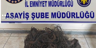 Kablo Hırsızlığı Yaptığı İddiasıyla 2 Şüpheli Yakalandı