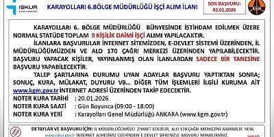 Karayollarına İşçi Alımı Gerçekleştirilecek