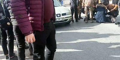 Karşıdan karşıya geçemedi