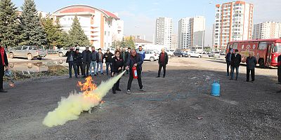 KASKİ’de Yangın Tatbikatı