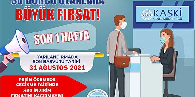 KASKİ’den Yapılandırma İçin Son Çağrı