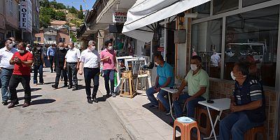Kaymakam Şahin Ve Başkan Altun'dan Covid-19 Denetimi