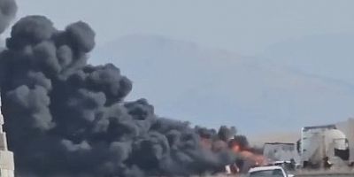 Kayseri-Aksaray yolunda TIR Alev Topuna Döndü