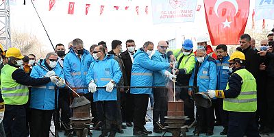 Kayseri Anafartalar-Şehir Hastanesi-Mobilyakent Tramvay Hattı İlk Ray Kaynak Töreni Yapıldı