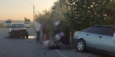 Kayseri-Ankara Yolunda Kaza: 2 Araç Çarpıştı
