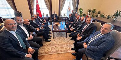 Kayseri Belediye Başkanları Heyeti Ankara’da Elitaş İle Özhaseki’yi Ziyaret Etti