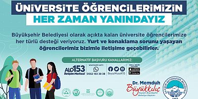 Kayseri Büyükşehir Belediyesi'nden Üniversite Öğrencilerine Destek