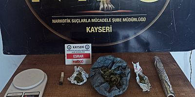 Kayseri'de 1 Kişiye Uyuşturucu Gözaltısı