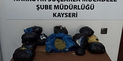 Kayseri’de 10 Kilogram Esrar Ele Geçirildi