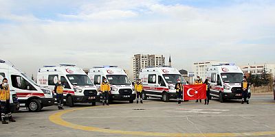 Kayseri'de 13 Yeni Ambulans
