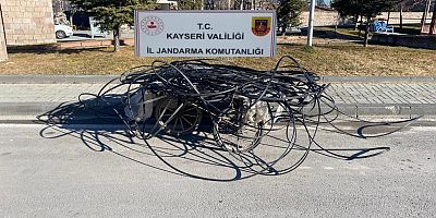 Kayseri’de 2 Kablo Hırsızına Suçüstü
