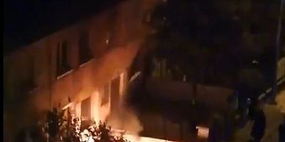 Kayseri’de 2 Katlı Binada Korkutan Yangın