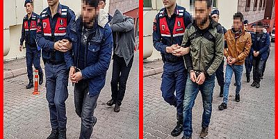 Kayseri'de, 5 HTŞ şüphelisi adliyede