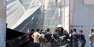 Kayseri'de Ambalaj Fabrikasında Yangın