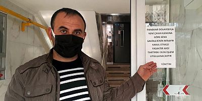 Kayseri'de Apartmana Misafir Girişi Yasaklandı