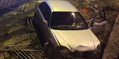 Kayseri’de Araç Kanala Uçtu