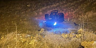 Kayseri’de Araç Şarampole Yuvarlandı