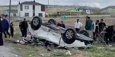 Kayseri’de Araç Takla Attı: 2 Yaralı