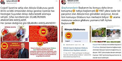 Kayseri'de Belediye Başkanlarının 'Gilaburu' Atışması