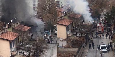 Kayseri'de Bir Evde Yangın Çıktı