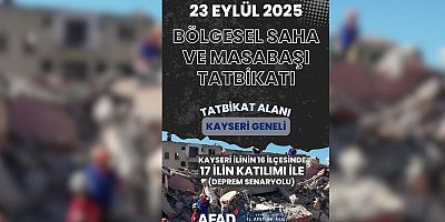 Kayseri’de Deprem Tatbikatında 4268 Personel Görev Alacak