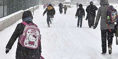 Kayseri'de Eğitime Kar Engeli