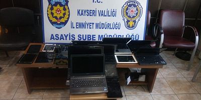 Kayseri'de Elektronik Eşya Hırsızlığına 2 Gözaltı