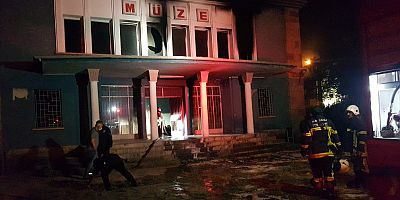 Kayseri'de, eski Arkeoloji Müzesi'nde yangın
