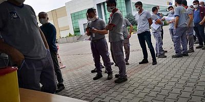 Kayseri’de Fabrika Çalışanları İş Yerlerinde Aşılanıyor