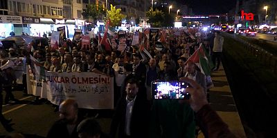 Kayseri'de Filistin İçin Yürüyüş Gerçekleştirildi