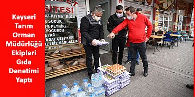 Kayseri'de, Gıda İşletmelerine Koronavirüs Denetimi