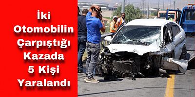 Kayseri’de İki Otomobil Çarpıştı: 5 Yaralı