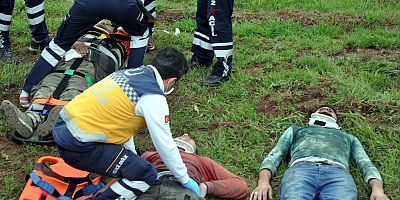Kayseri'de İşçi servisi şarampole yuvarlandı: 4 yaralı