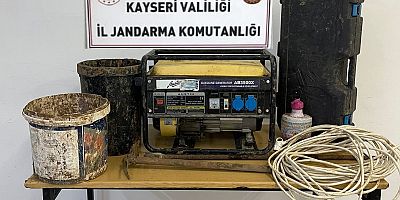 Kayseri’de İzinsiz Kazı Yapan 3 Şüpheliye Gözaltı