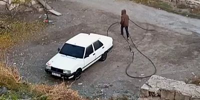 Kayseri’de Kablo İle Kaçarken Kameralara Yakalandı