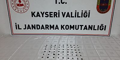 Kayseri’de Kaçak Kazı Yaparak Elde Ettiği Sikkeleri Piyasa Sürmeden Yakalandı