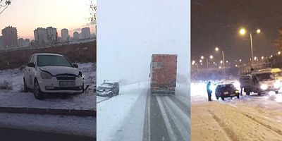 Kayseri’de Kar Hayatı Olumsuz Etkiledi