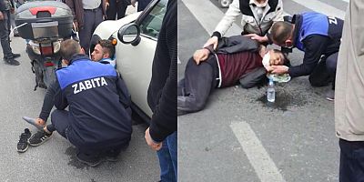 Kayseri'de Kazada Yaralanan 2 Kişiye İlk Müdahaleyi Zabıta Yaptı