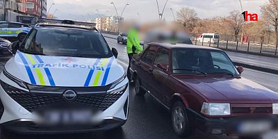 Kayseri'de Kırmızı Işık İhlaline Cezai İşlem