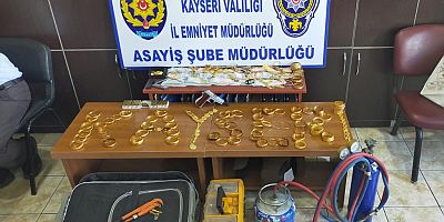 Kayseri'de Kuyumcu Hırsızı Yakalandı